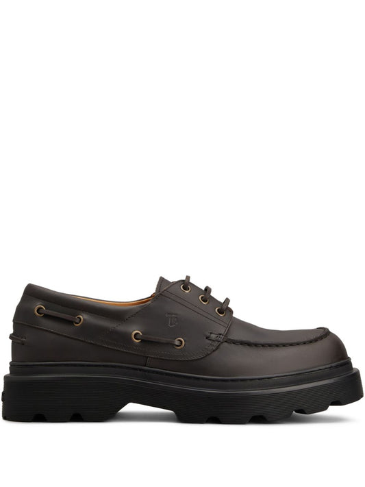 Tod's Brown Moccasins — Leather Flat Loafers for Men