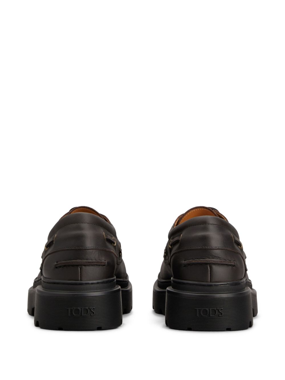 Tod's Brown Moccasins — Leather Flat Loafers for Men