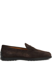 Tod'S Flat shoes Brown suede loafers