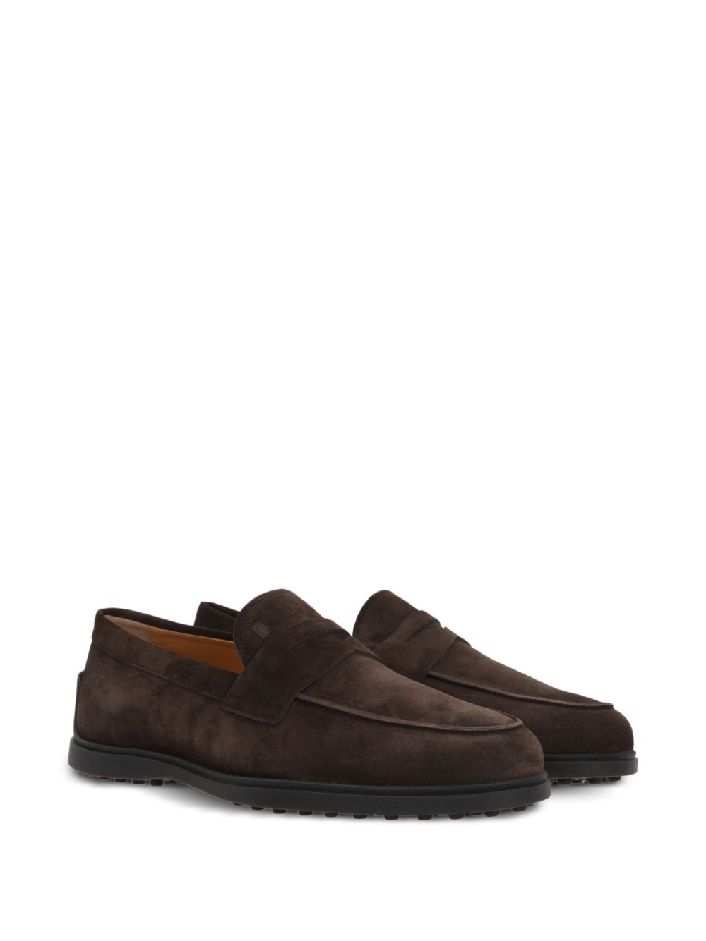 Tod'S Flat shoes Brown suede loafers