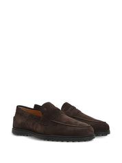Tod'S Flat shoes Brown suede loafers