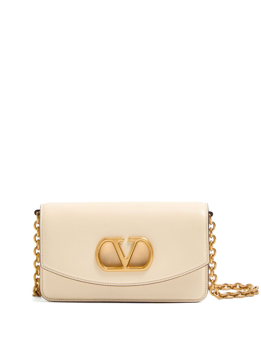 Valentino Garavani Bags.. White leather clutch