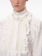 Valentino Garavani Vlogo Signature Metal Necklace with Swarovski Pearls