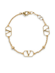 Valentino Garavani - Bracelet signature VLogo - Doré