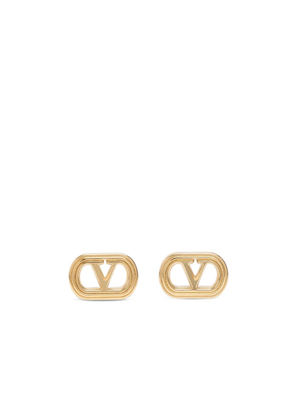 Valentino Garavani VLogo earrings in gold-tone bronze