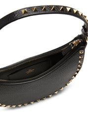 Bolsos Valentino Garavani. Mini bolso hobo de piel negra
