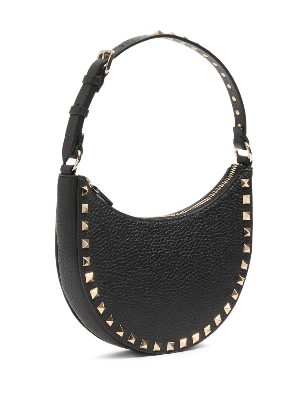 Bolsos Valentino Garavani. Mini bolso hobo de piel negra