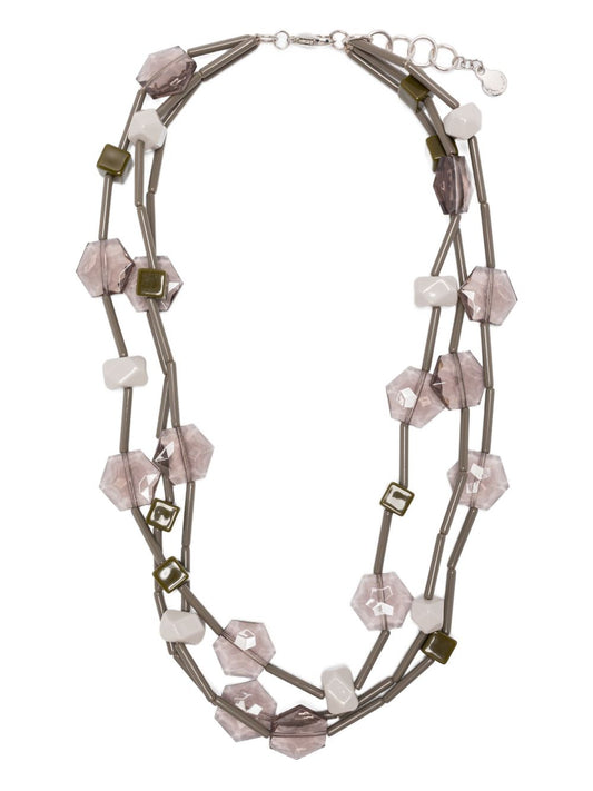 EMPORIO ARMANI EXCLUSIVE Bijoux Green necklace — Luxury Jewellery