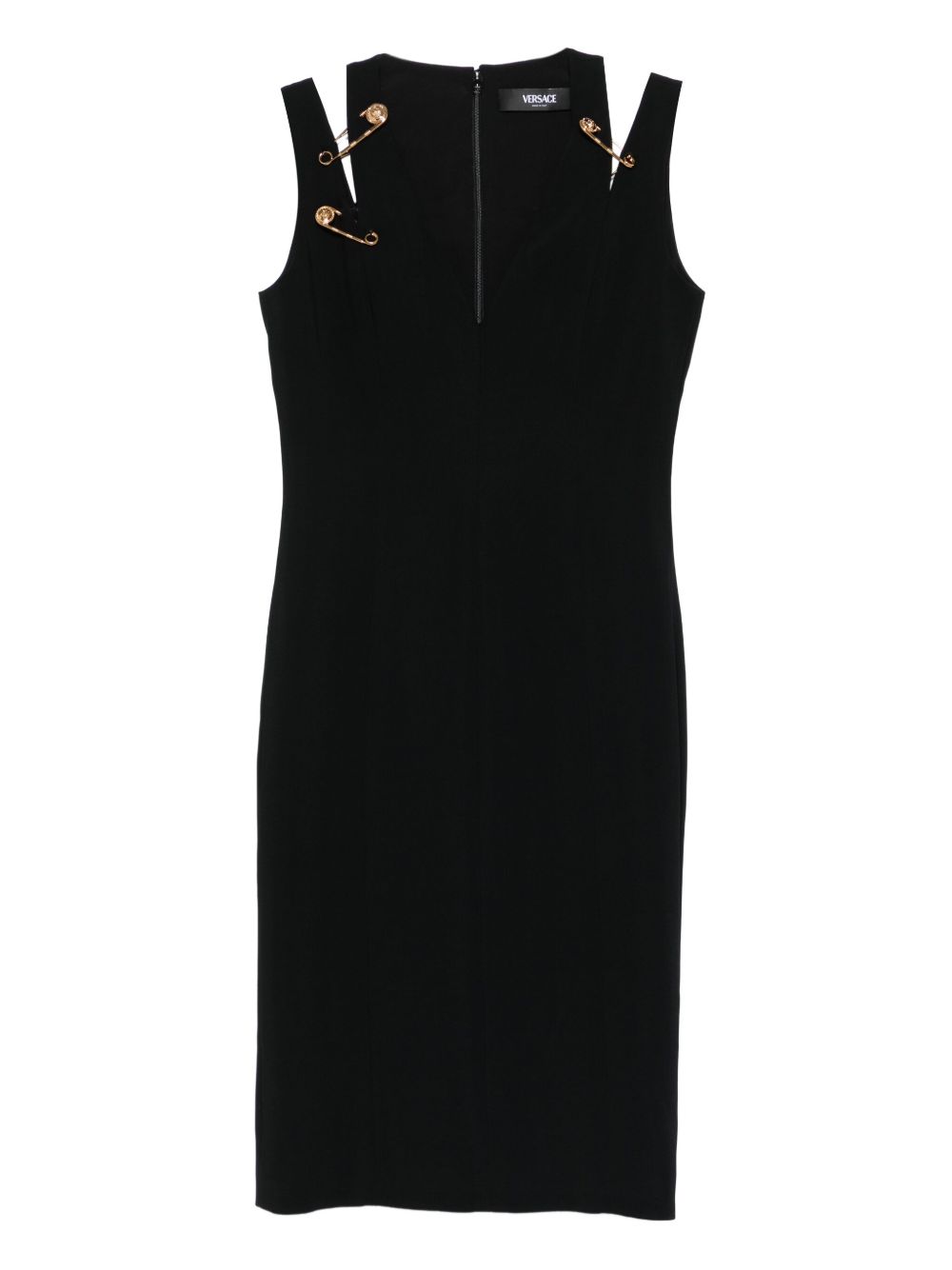 Versace Dresses Black stretch-cady mini cocktail dress