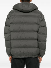 Stone Island Coats Grey hooded down jacket