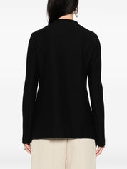 Emporio Armani Black Jacket — Cotton Single‑Breasted Elegance
