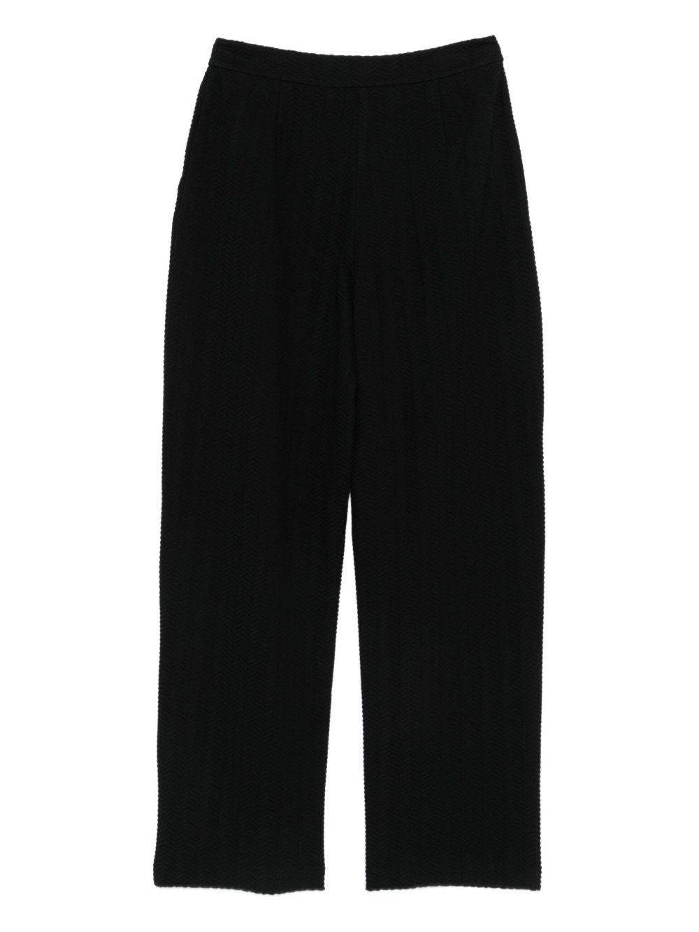 Emporio Armani Black Trousers — Tailored Cotton Blend