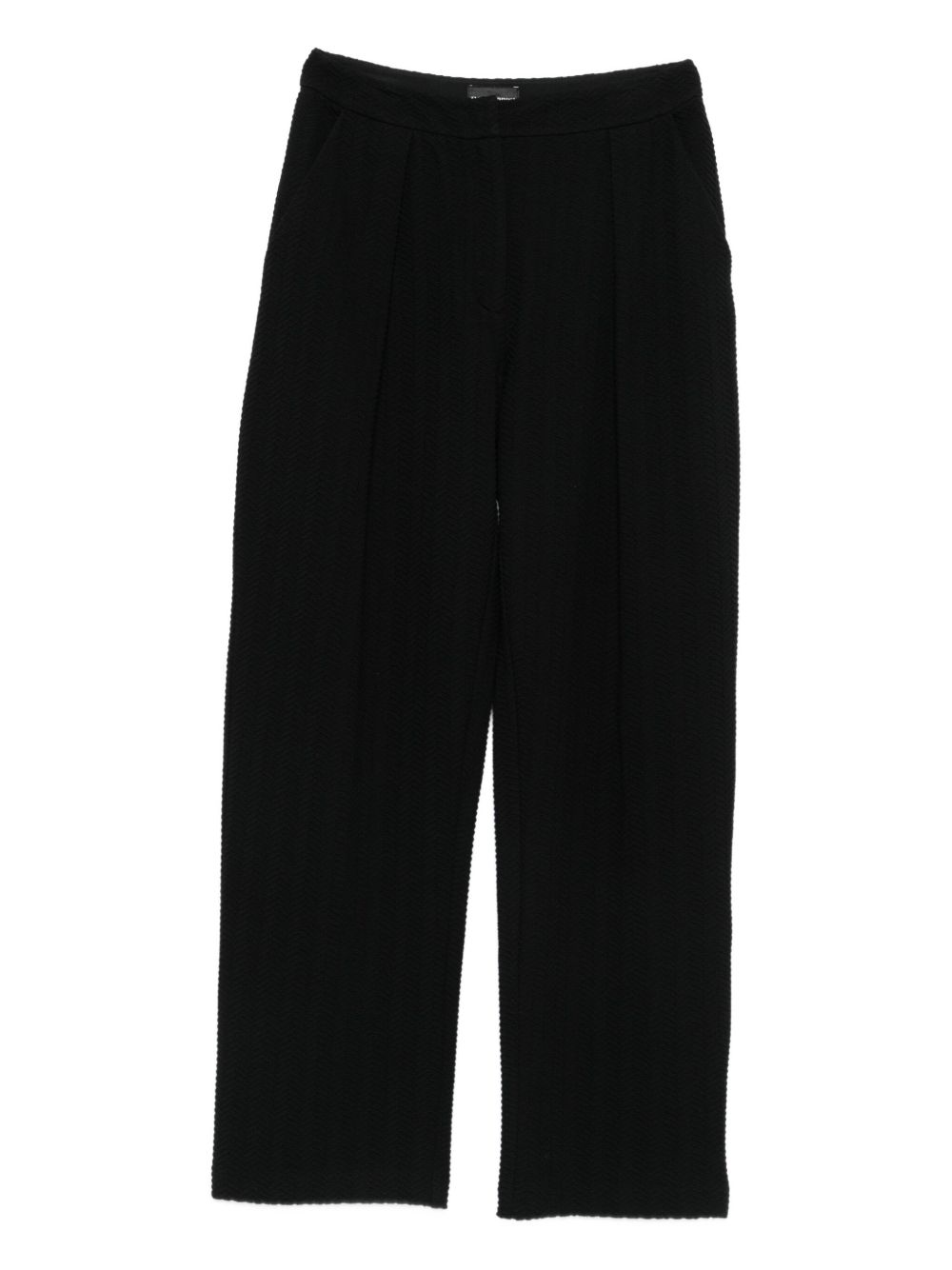 Emporio Armani Black Trousers — Tailored Cotton Blend