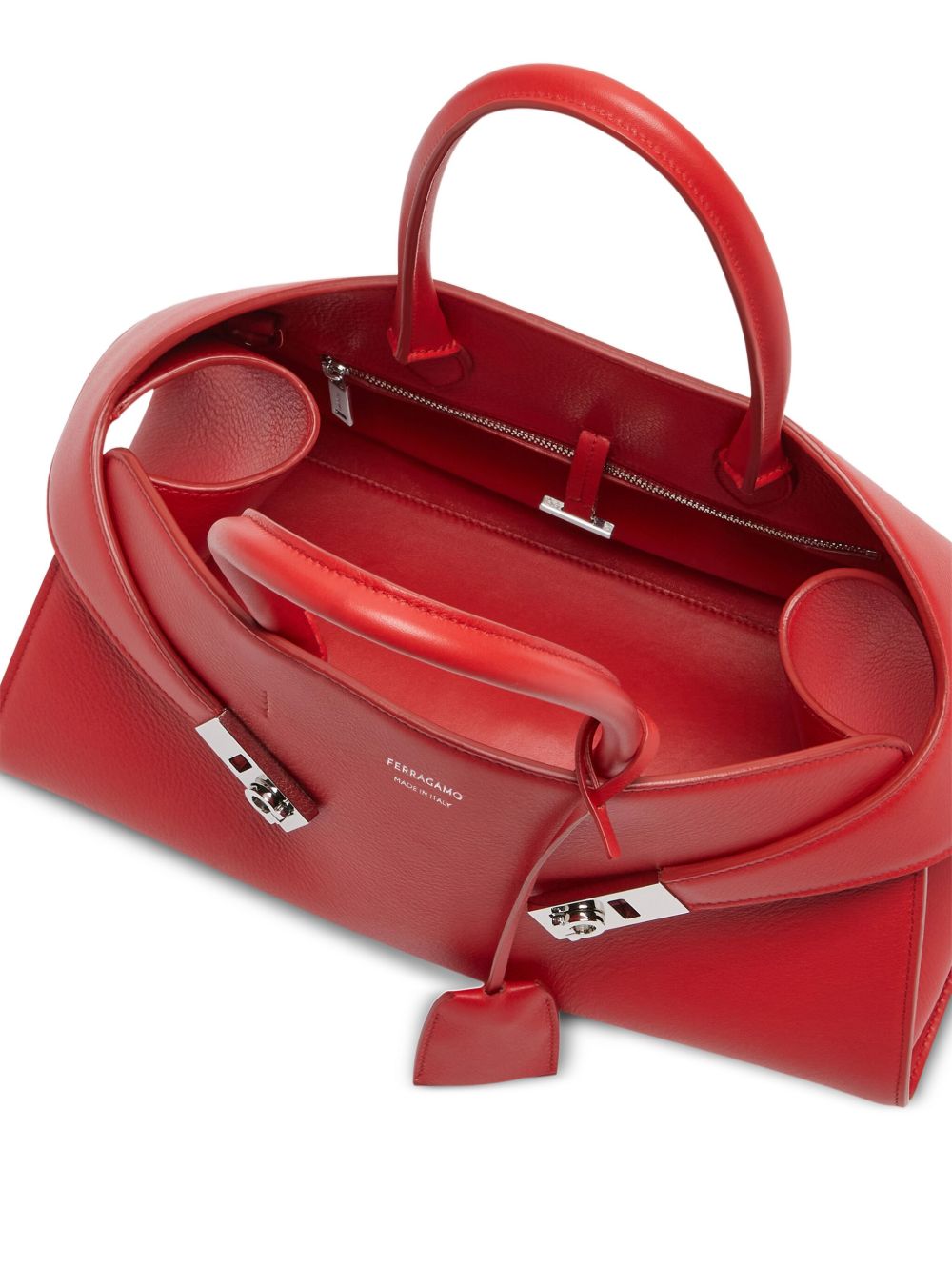 Ferragamo Bags.. Red leather tote
