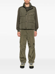 Stone Island Jackets Green sleeveless nylon down vest