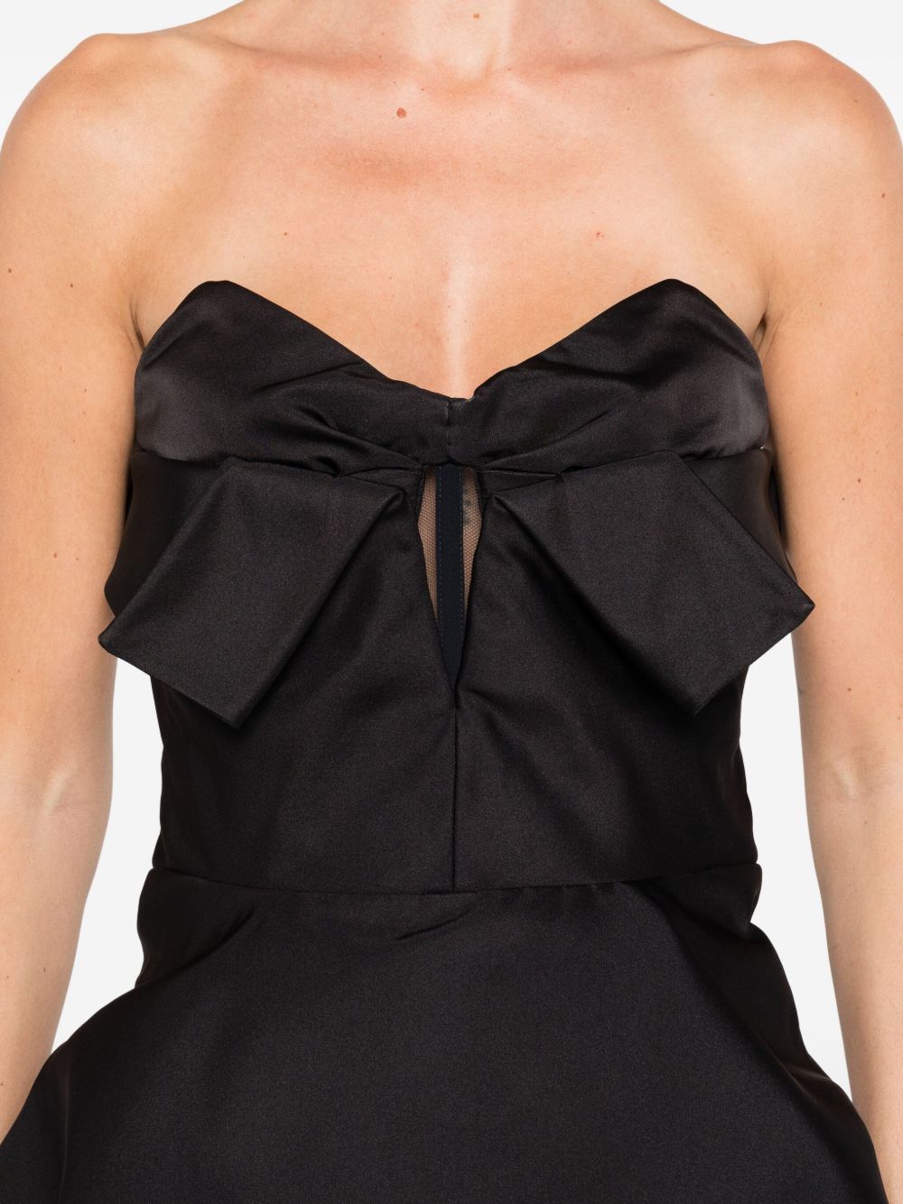 Alexander McQueen Top Black off-shoulder peplum