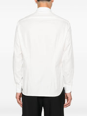 Emporio Armani White Cotton Long‑Sleeve Shirt
