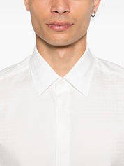 Emporio Armani White Cotton Long‑Sleeve Shirt