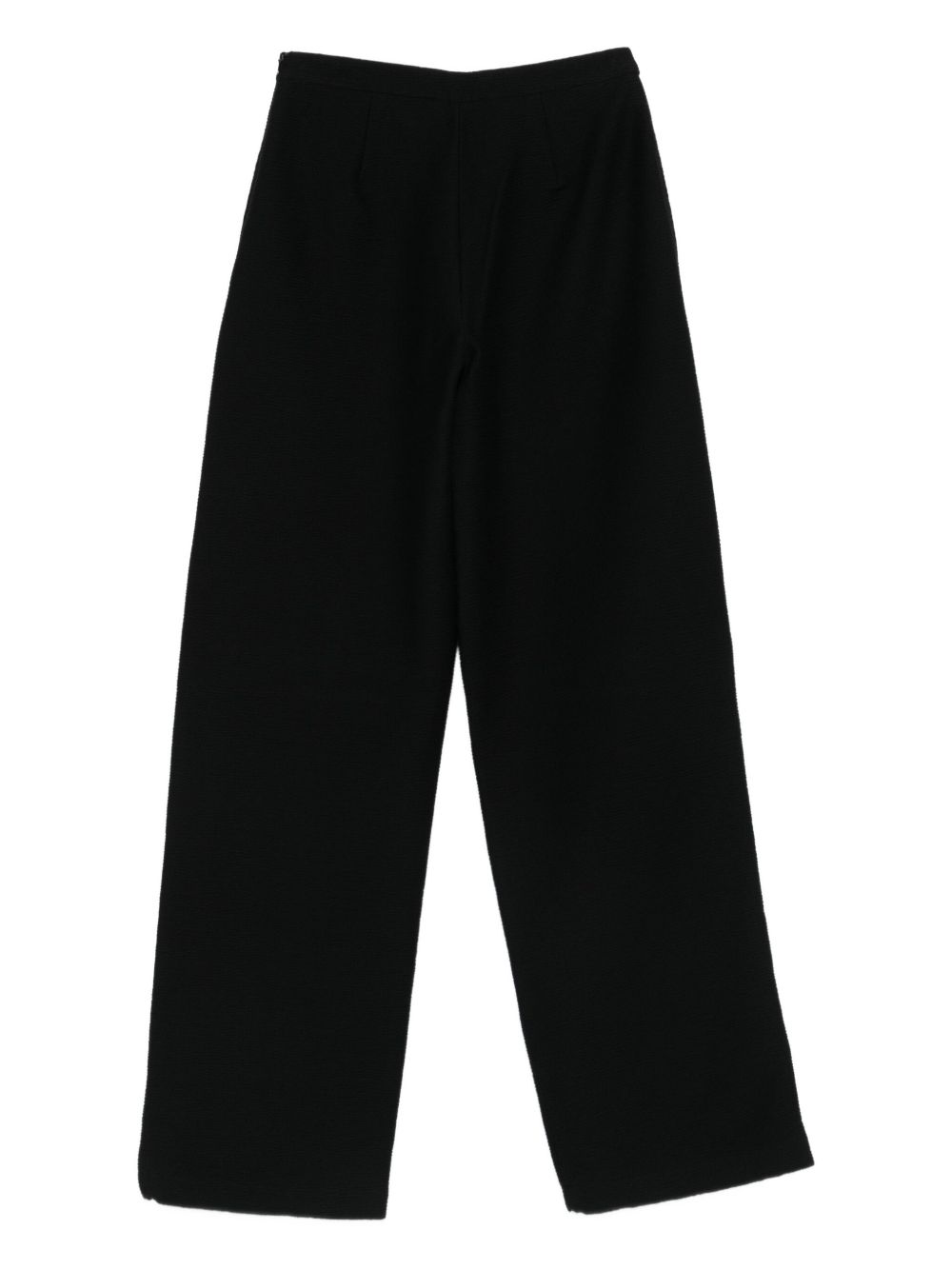 High‑Waisted Emporio Armani Trousers — Black Tailoring