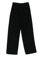 High‑Waisted Emporio Armani Trousers — Black Tailoring