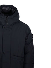 Stone Island Coats Black hooded parka