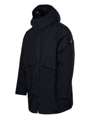 Stone Island Coats Black hooded parka