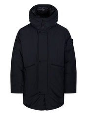 Stone Island Coats Black hooded parka