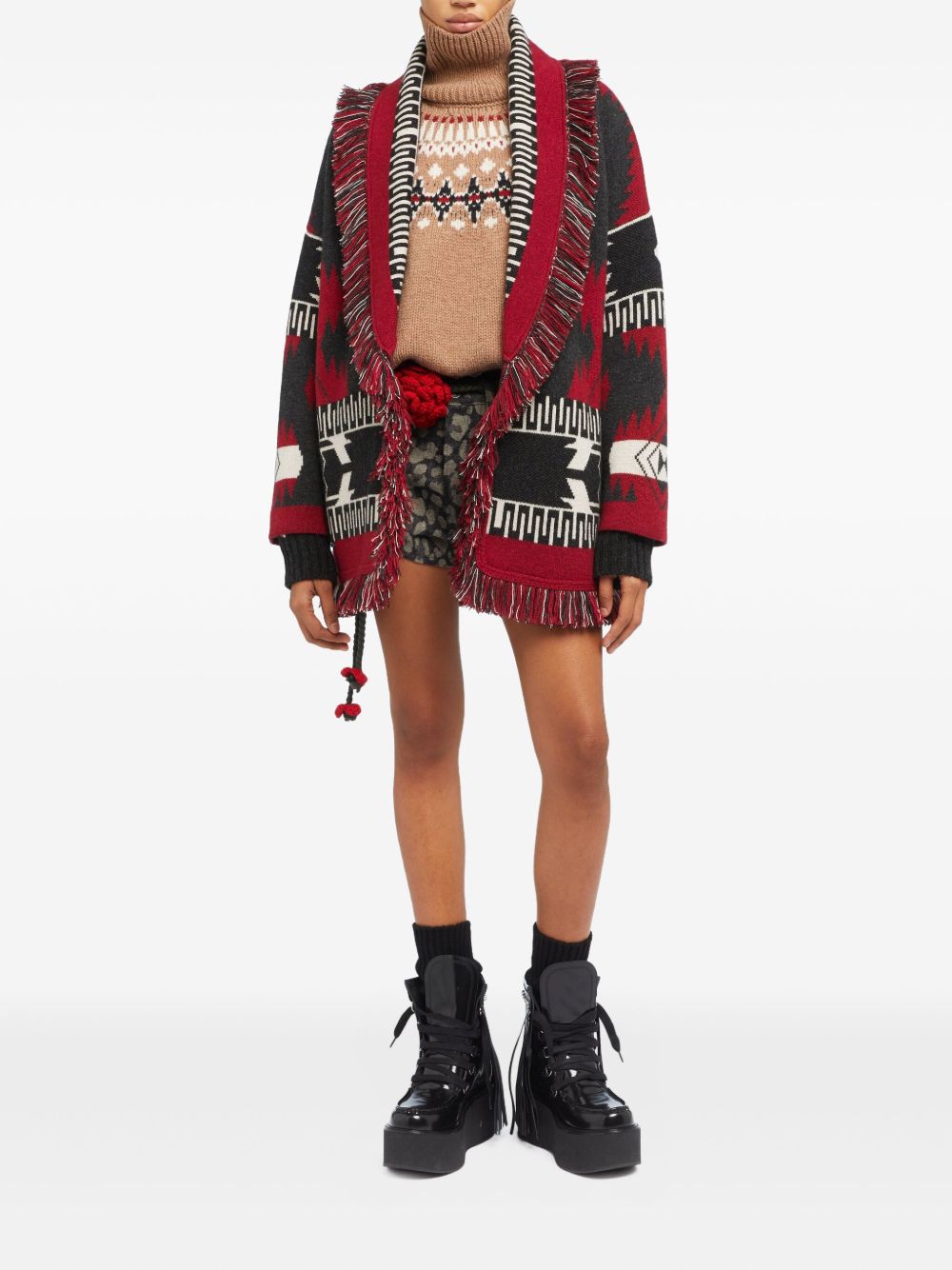 Alanui Red Sweaters in Cashmere