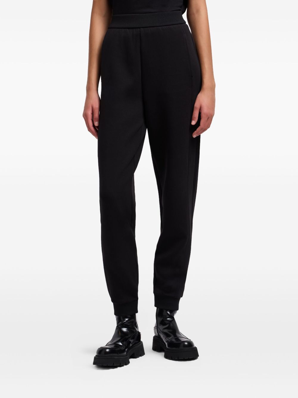 Emporio Armani Capsule Trousers — Black Cotton Sweatpants