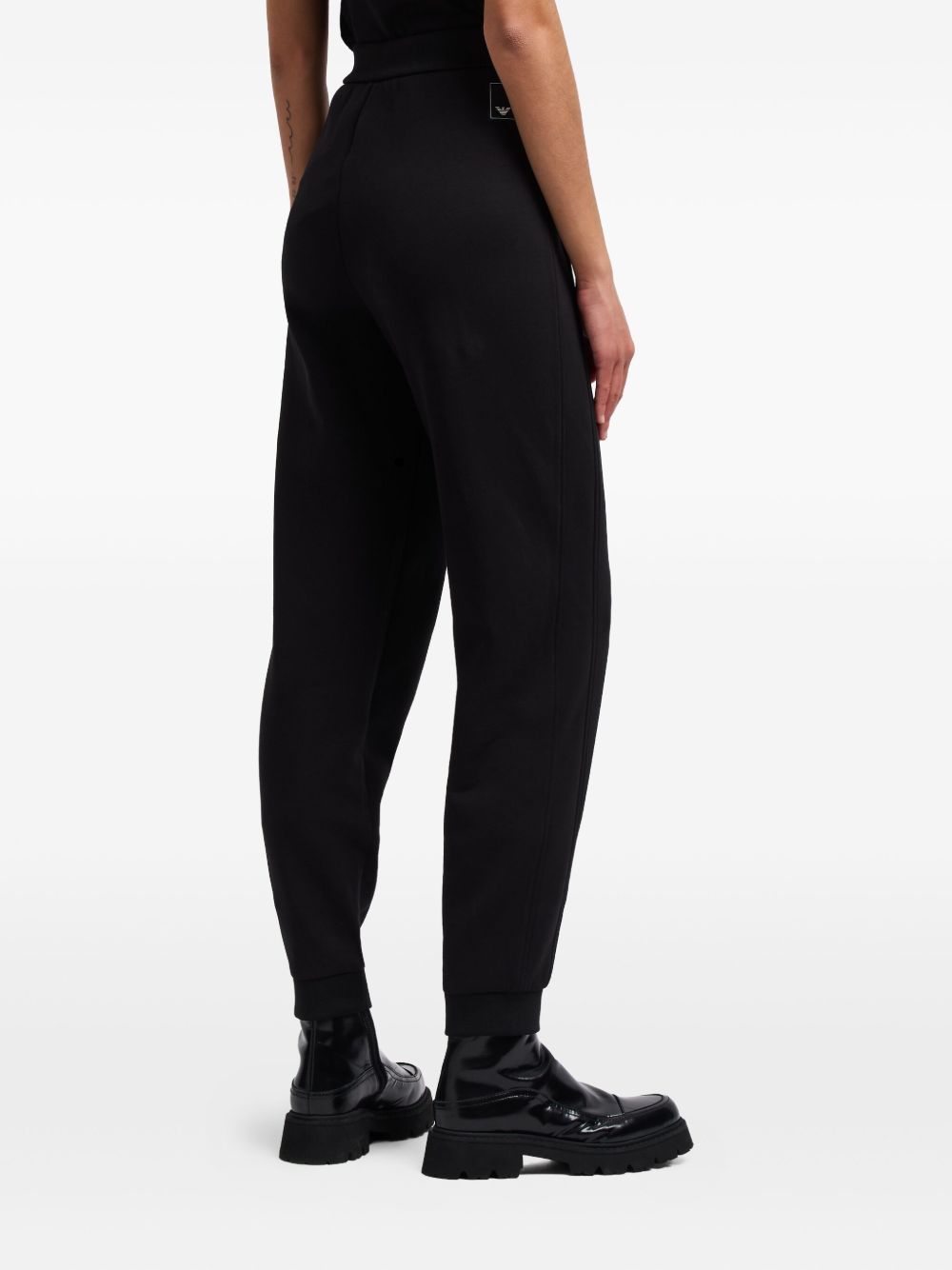 Emporio Armani Capsule Trousers — Black Cotton Sweatpants