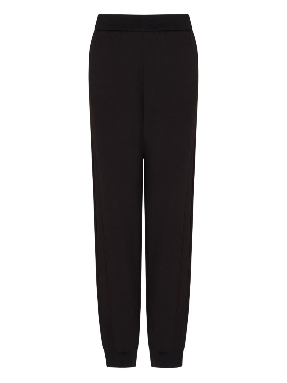 Emporio Armani Capsule Trousers — Black Cotton Sweatpants