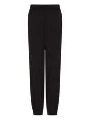 Emporio Armani Capsule Trousers — Black Cotton Sweatpants