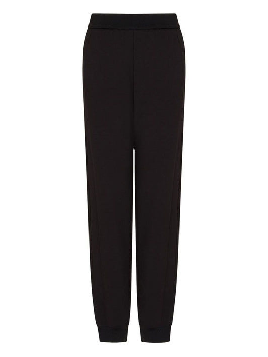 Emporio Armani Capsule Trousers — Black Cotton Sweatpants