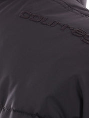 Courreges Pre Coats Black silk nylon puffer