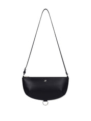 Courreges Pre Bags.. Sac bandoulière en cuir noir