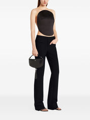 Courreges Pre Bags.. Sac bandoulière en cuir noir