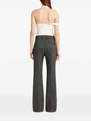 Camiseta Courreges Pre Top blanca sin mangas con logo bordado