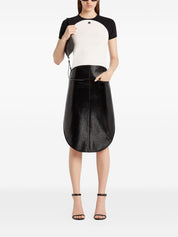 Courreges Pre T-shirts and Polos White cotton logo tee