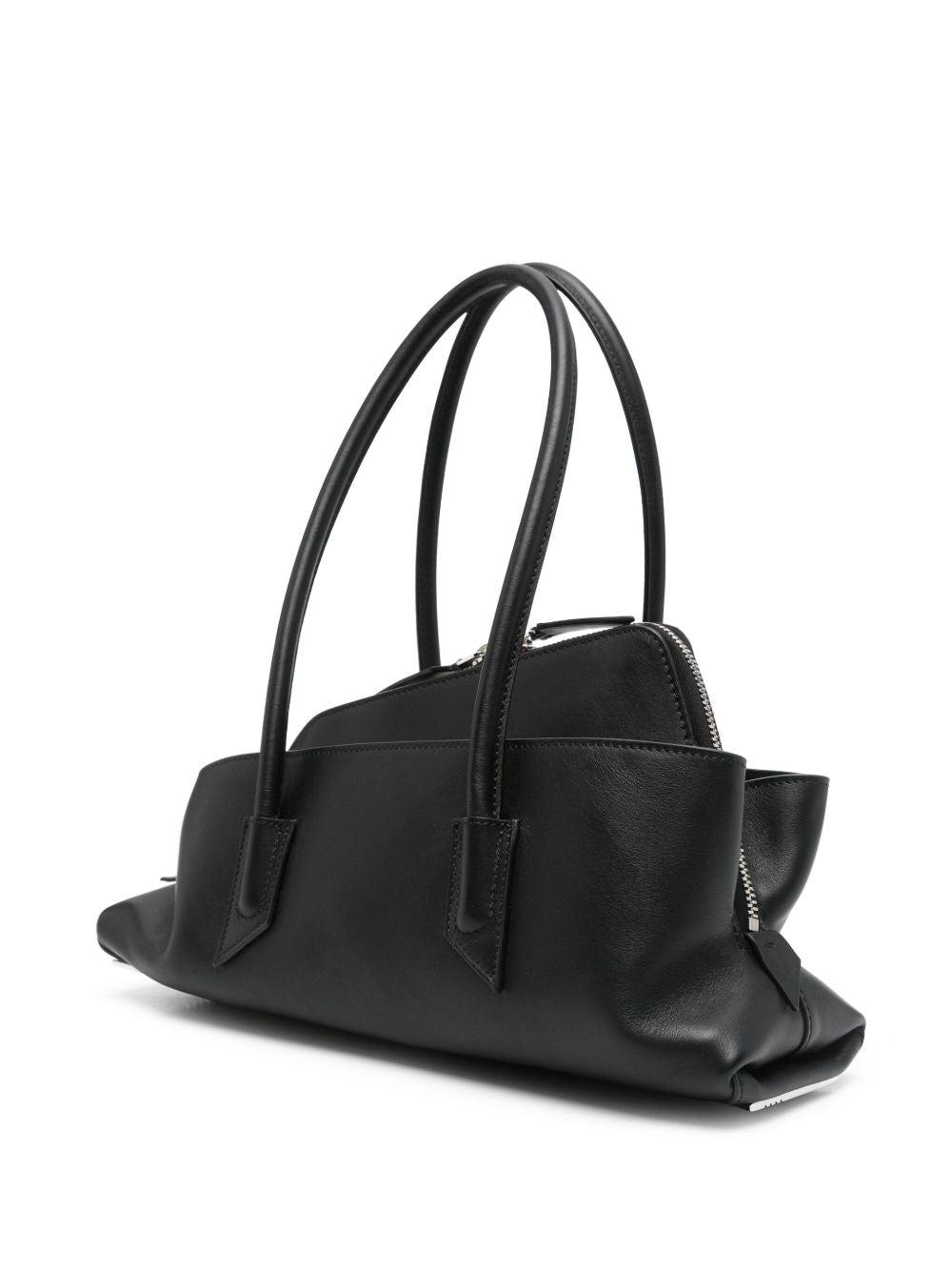 La Passeggiata Small Black Shoulder Bag — The Attico
