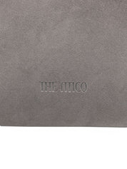 Grey leather shoulder bag — The Attico
