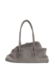 Grey leather shoulder bag — The Attico La Passeggiata