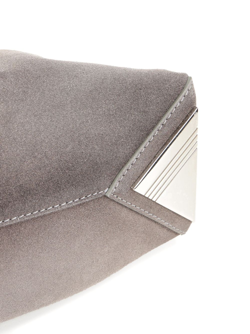 Grey leather shoulder bag — The Attico La Passeggiata