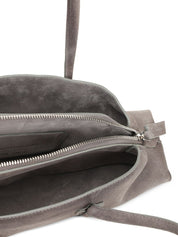 Grey leather shoulder bag — The Attico La Passeggiata