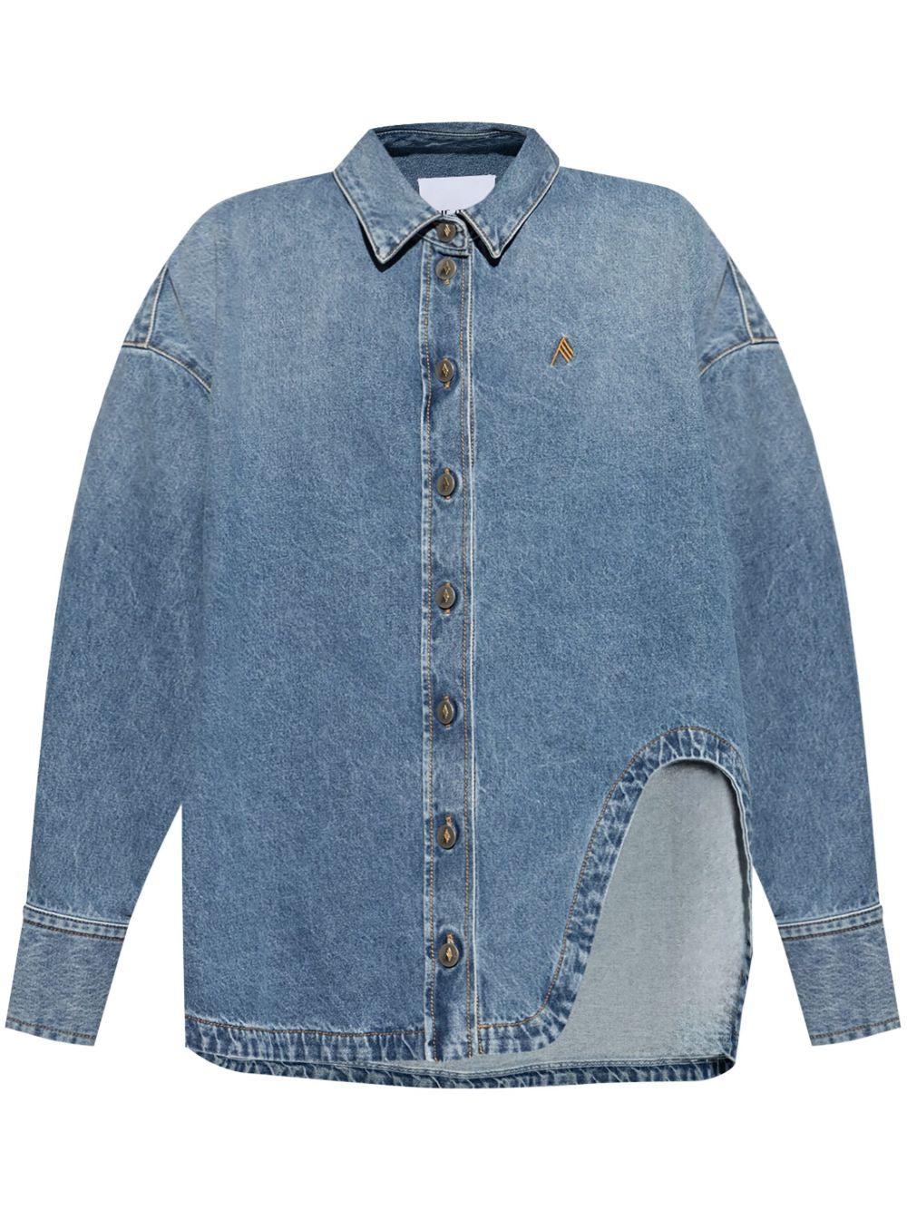 Clear Blue Denim Cotton Shirt — The Attico