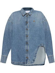 Clear Blue Denim Cotton Shirt — The Attico