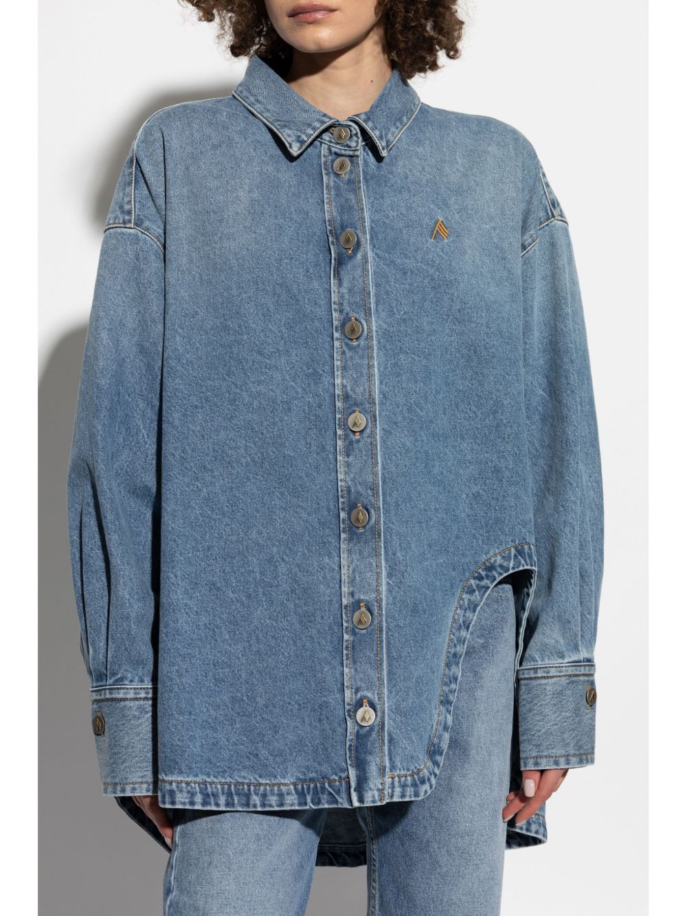 Clear Blue Denim Cotton Shirt — The Attico