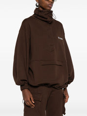 The Attico Brown Sweater — Luxe Cotton Logo Sweatshirt