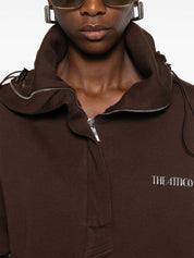 The Attico Brown Sweater — Luxe Cotton Logo Sweatshirt