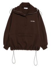 The Attico Brown Sweater — Luxe Cotton Logo Sweatshirt