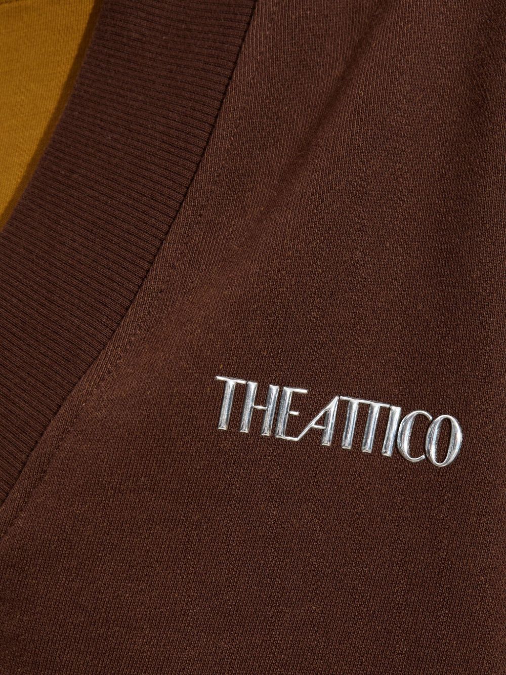 The Attico Sweaters Brown — Luxury Cotton Sweatshirt
